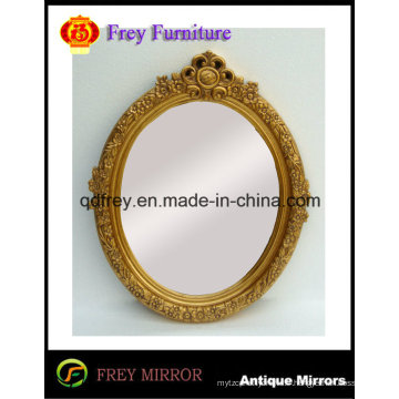 Cadre de miroir mural en bois avec design antique